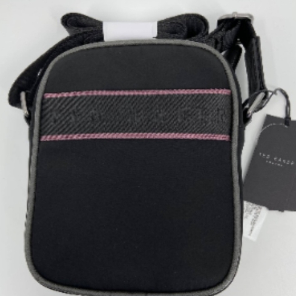 TED BAKER LONDON FITNESS SATIN NYLON FLIGHT CROSSBODY BAG NWT - Picture 8 of 8